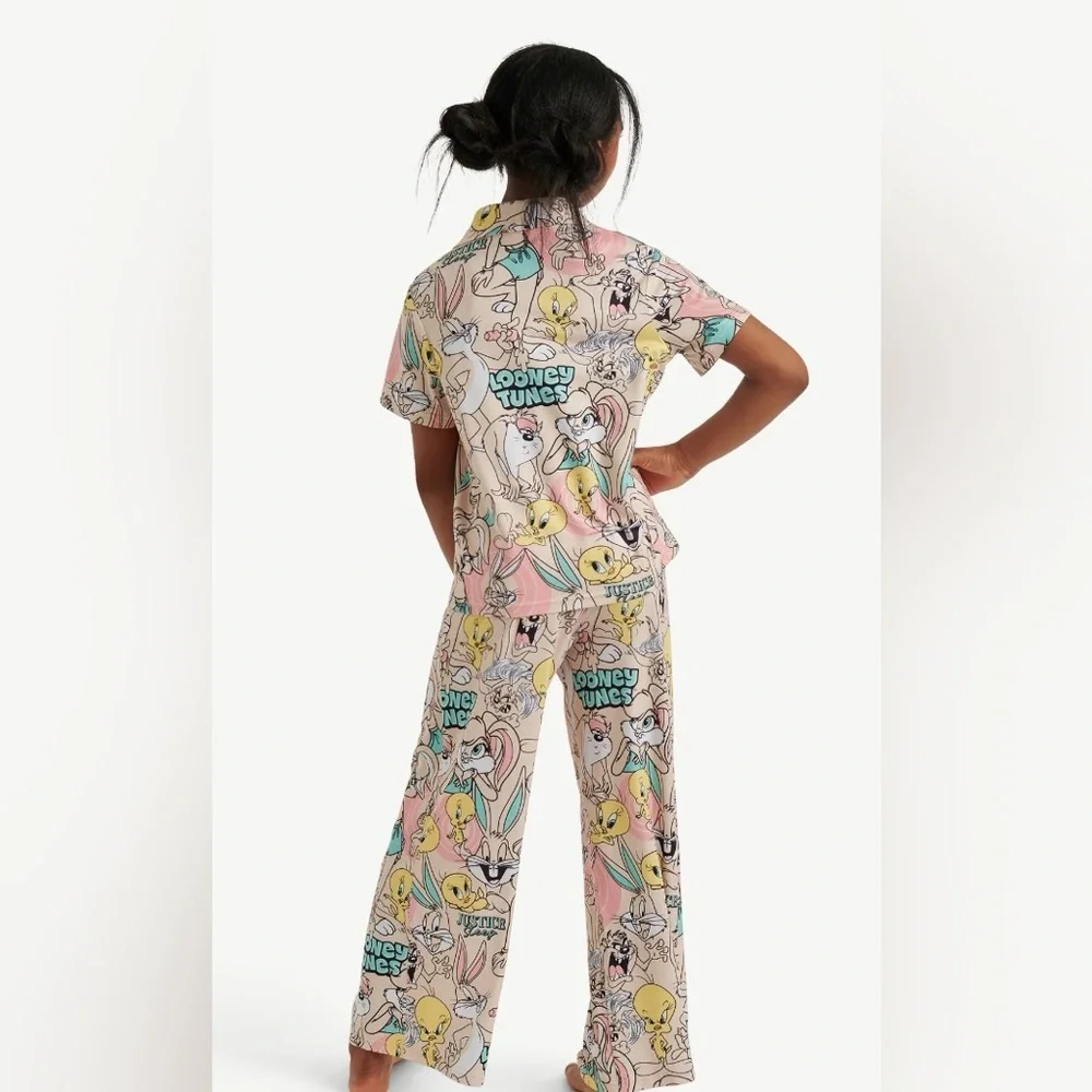 Justice x Looney Tunes Girls Pajama Set – Size XS (5/6) NWT - Picture 5 of 8